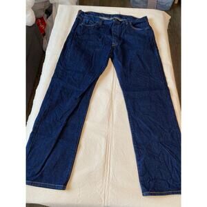 Men’s Levi's 501 Button Fly Dark Blue Jeans Tag 40 X 32 NEW